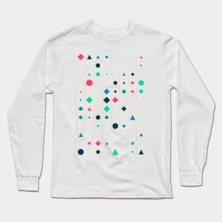 Amazing Geometric Animated Shape Pattern #4 Long Sleeve T-Shirt